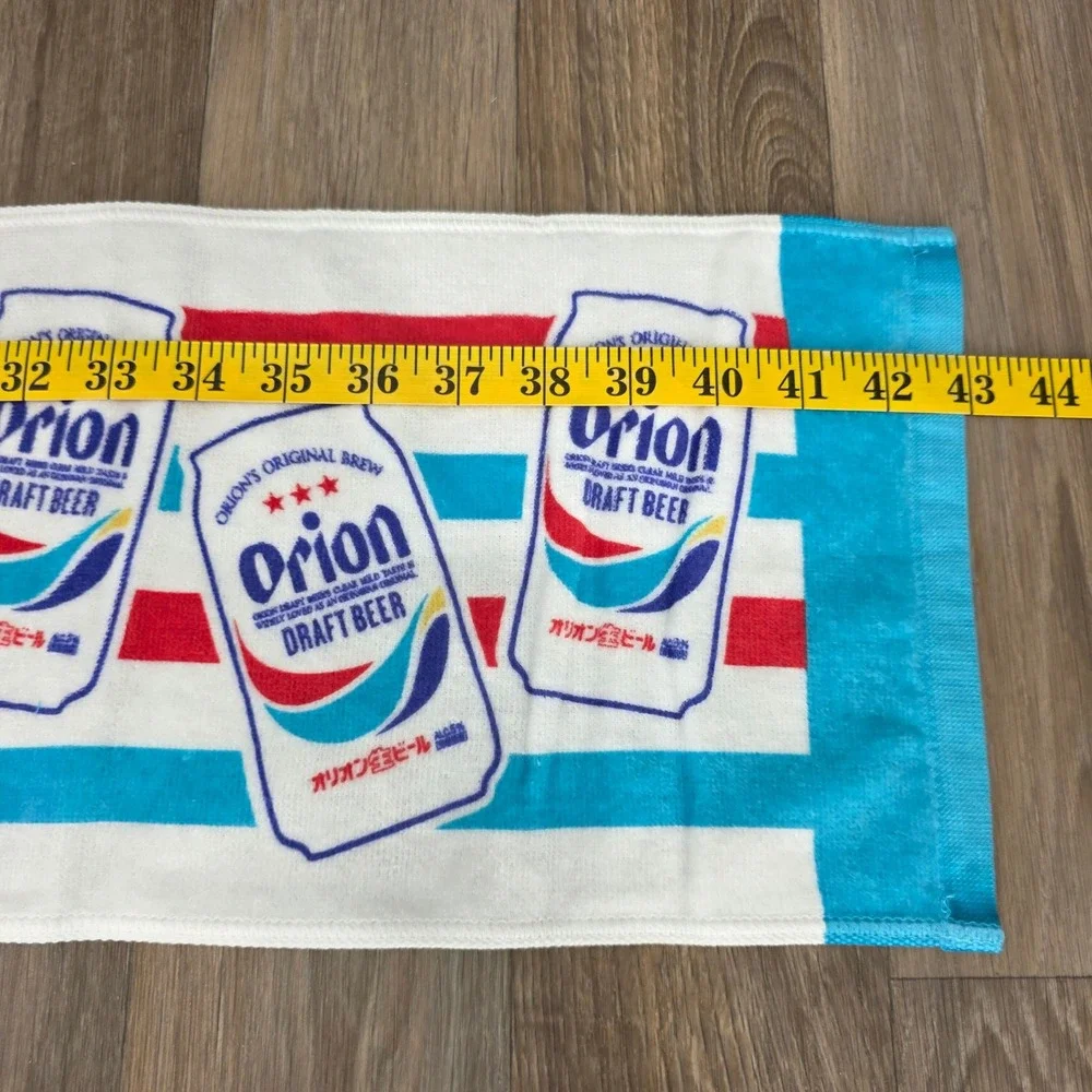 Orion Draft Beer Long Muffler Towel White Blue Red Cotton Made in Japan New